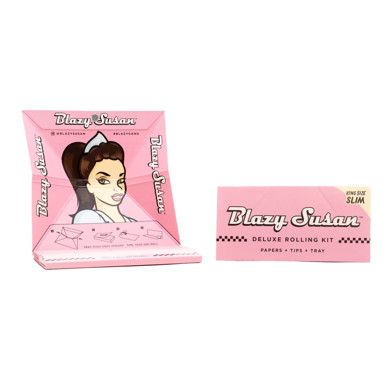 Paquete de Papel Rosa King Size con Filtros Blazy Susan