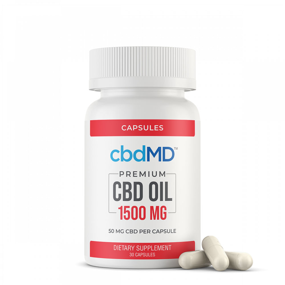 Cápsulas de aceite de CBD - 1500 MG - 30 UNIDADES | CBDMD