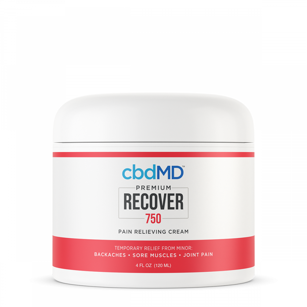 Crema CBD Recover para dolores - 120 ML - 750 MG | CBDMD