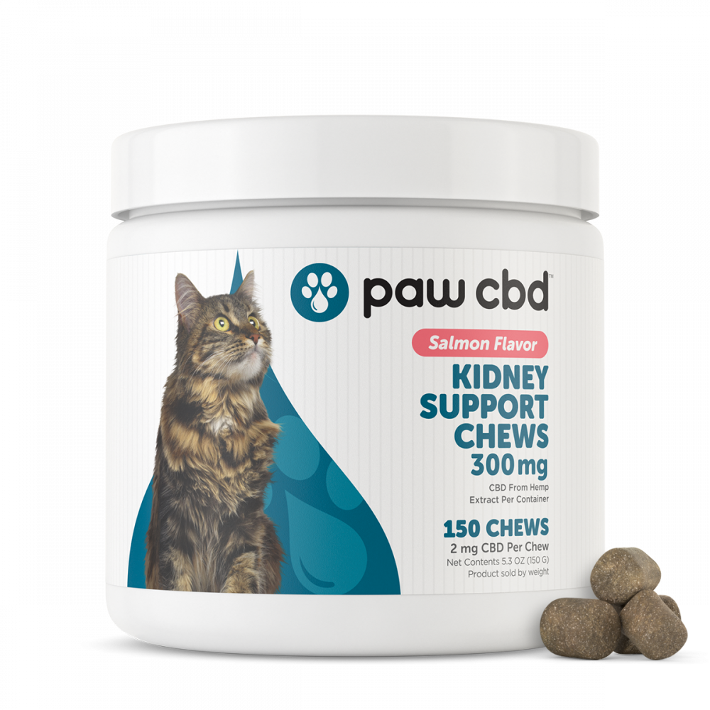 Masticables de CBD para gatos - apoyo al riñón - 300 MG | PAW CBD